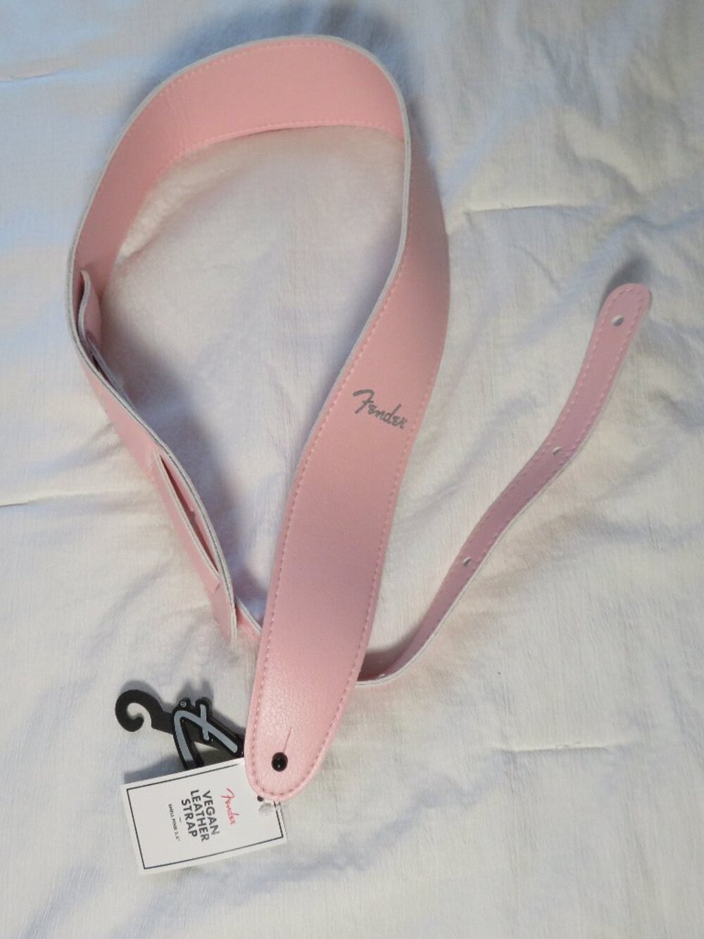 NEW Shell Pink FENDER Vegan Leather Guitar Strap 2.5" (47 inches)